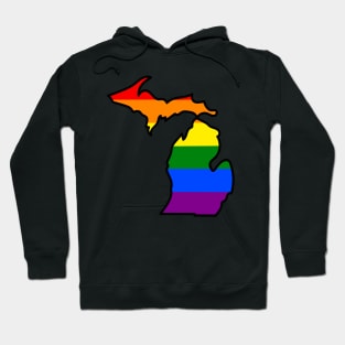 Michigan Gay Pride Flag Hoodie